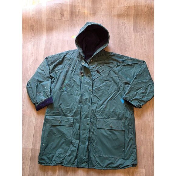 Misty Harbor Original Green Hooded Rain Jacket 2X - Picture 2 of 9